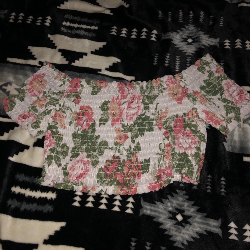 Off the shoulder crop top